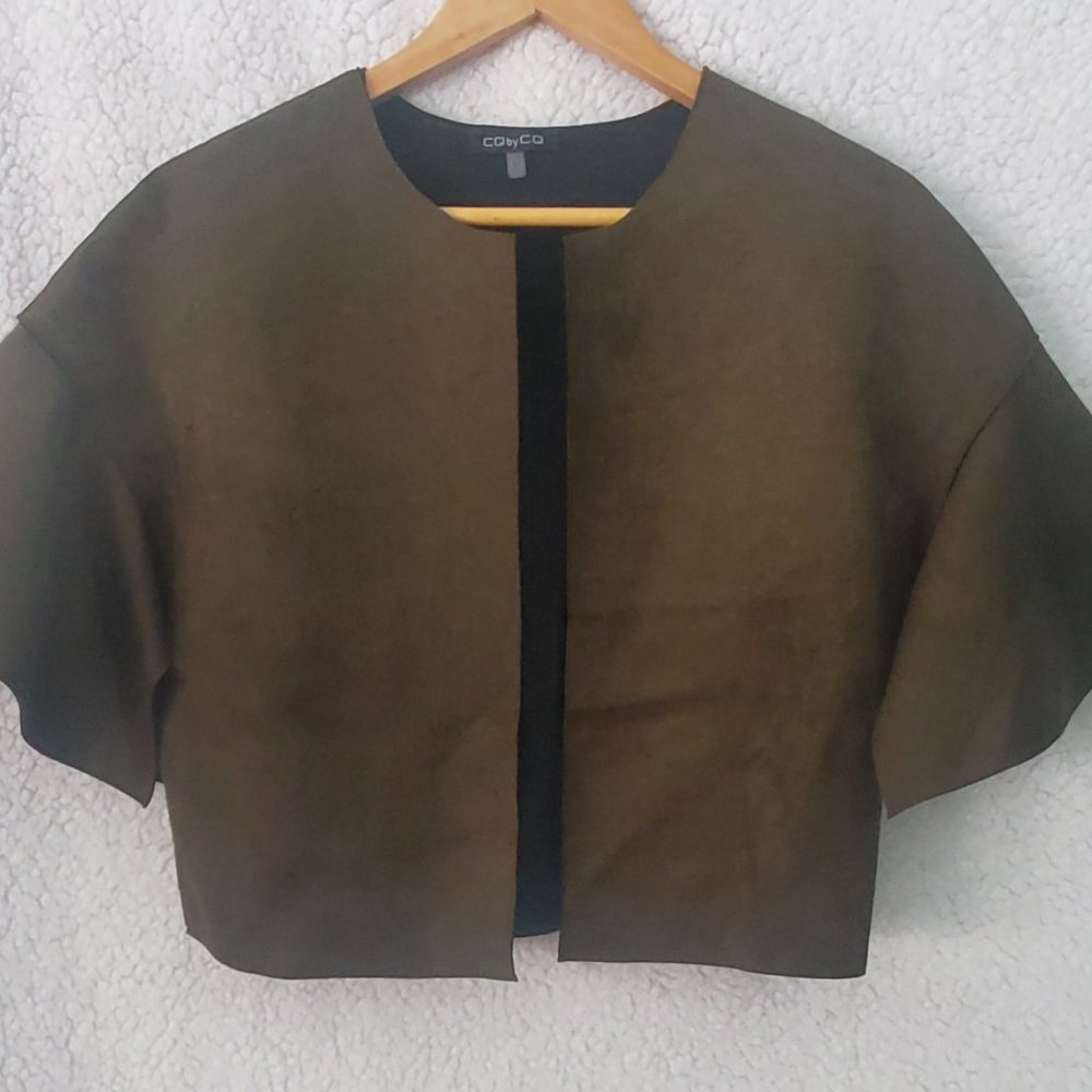 USED  Women's CQ by CQ Blazer Color Dark Brown Size S  Like New 100%